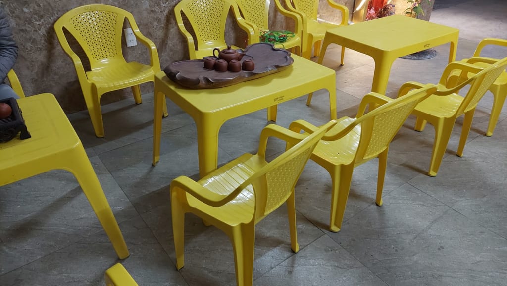 Bàn ghế nhựa cũ thanh lý SongLong - đồ cũ hoàng quỳnh - 0913040613 - docuhaiphong - chodocuhaiphong
