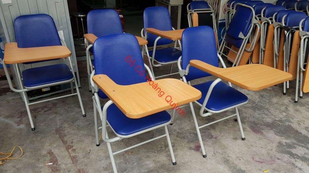 mua bán ghế học sinh liền bàn cũ hải phòng - 0913040613 - docuhaiphong.vn - đồ cũ hoàng quỳnh