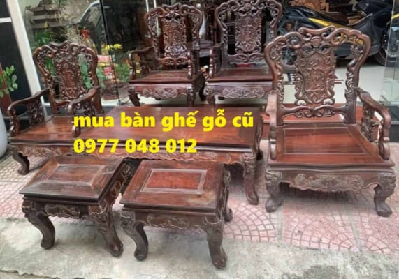 thanh lý Bàn ghế gỗ cũ Hải Phòng 0977 048 012