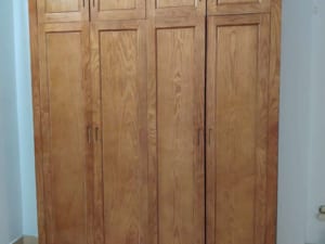 Đồ Cũ Hải Phòng Tủ quần áo gỗ 4 cánh gỗ sồi